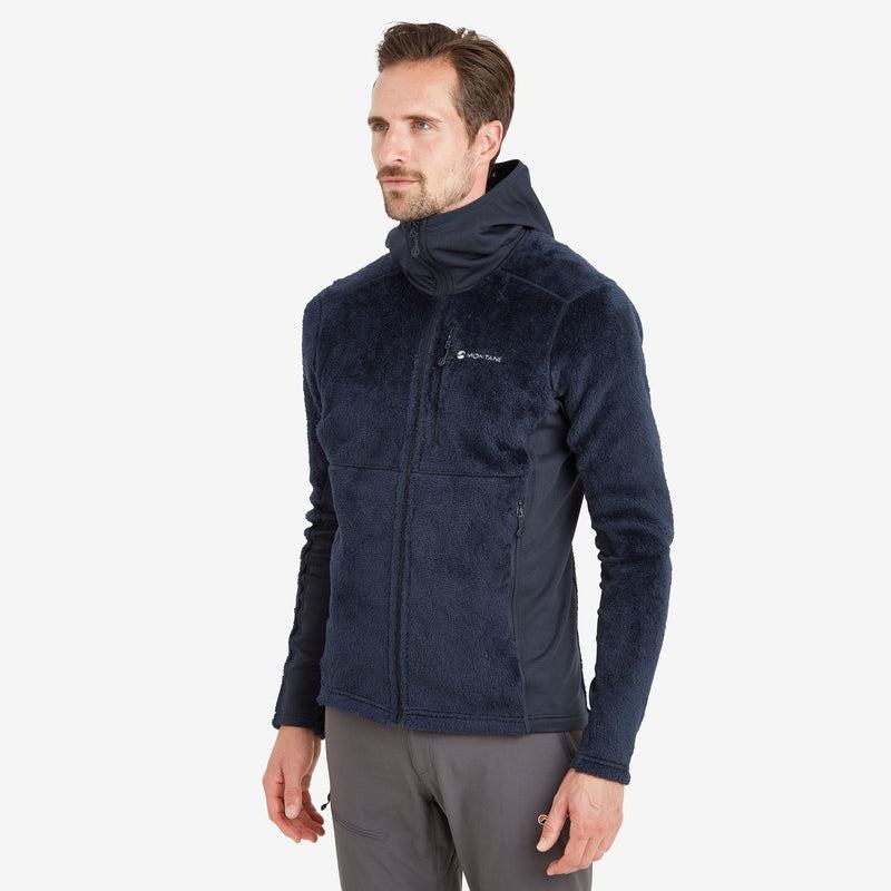 Dark Blue Montane Protium XPD Hooded Men's Fleece Jackets | YNY643YE