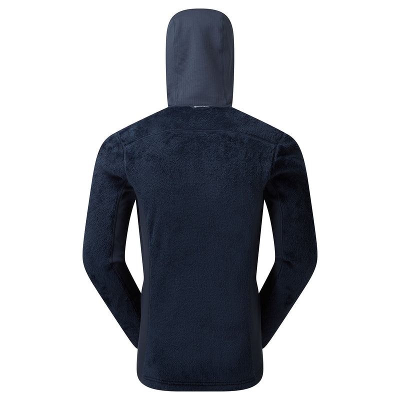 Dark Blue Montane Protium XPD Hooded Men's Fleece Jackets | YNY643YE