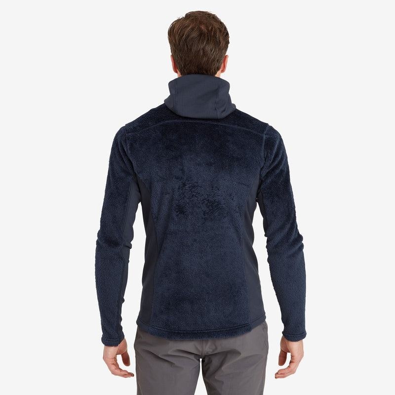 Dark Blue Montane Protium XPD Hooded Men's Fleece Jackets | YNY643YE