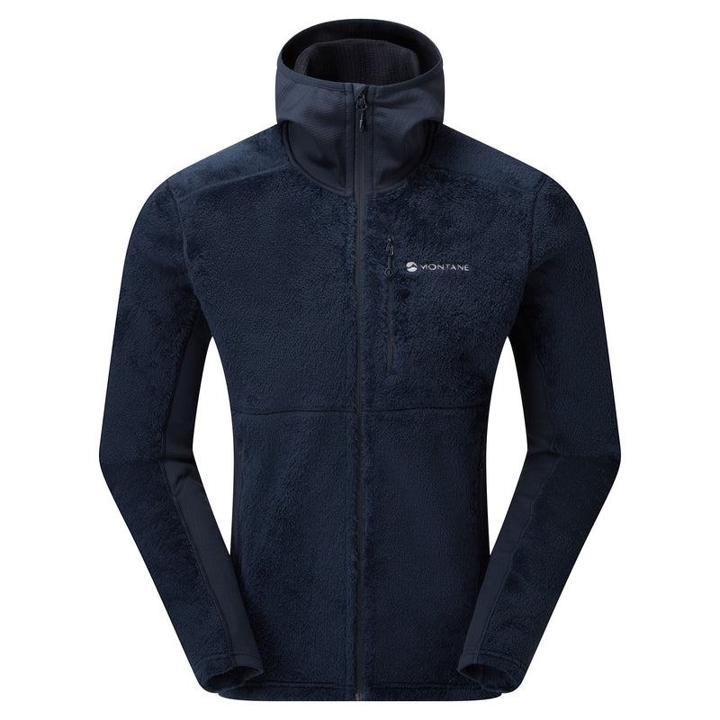 Dark Blue Montane Protium XPD Hooded Men\'s Fleece Jackets | YNY643YE