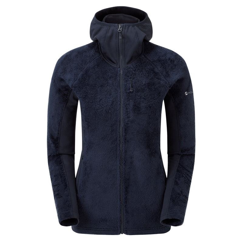 Dark Blue Montane Protium XPD Hooded Women\'s Fleece Jackets | SYM2543XY