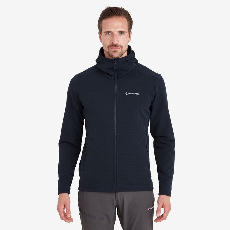 Dark Blue Montane Protium XT Hooded Men's Fleece Jackets | JZT2848TH