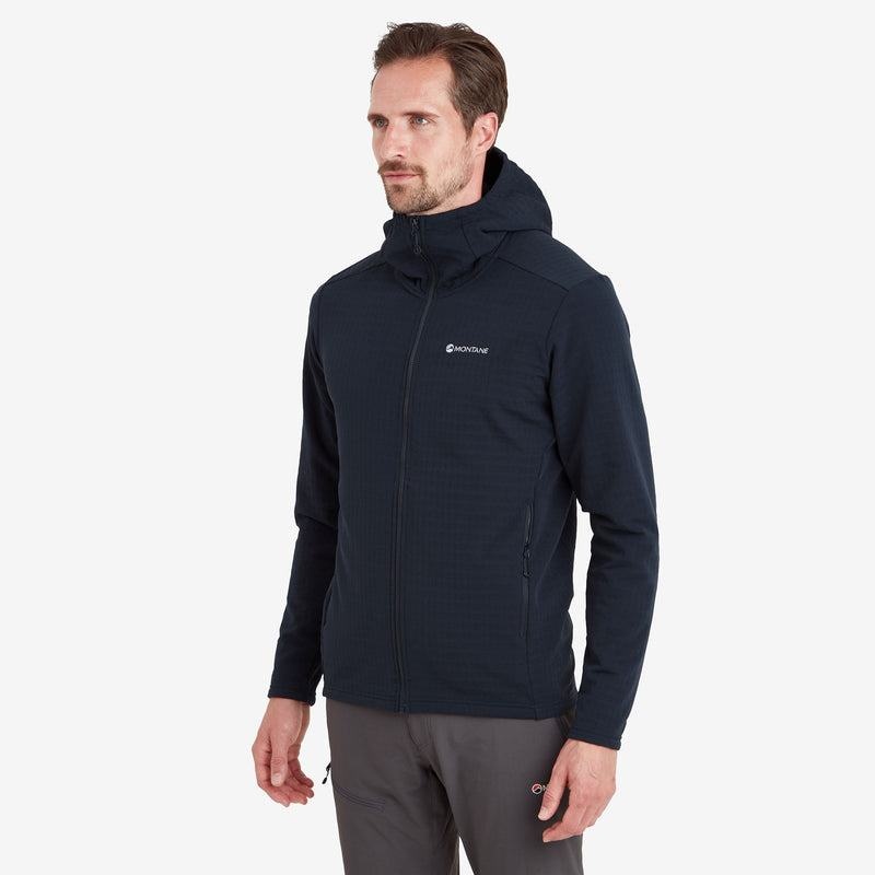 Dark Blue Montane Protium XT Hooded Men's Fleece Jackets | JZT2848TH