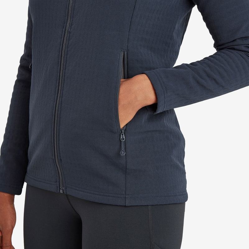 Dark Blue Montane Protium XT Hooded Women's Fleece Jackets | EHW1147MH