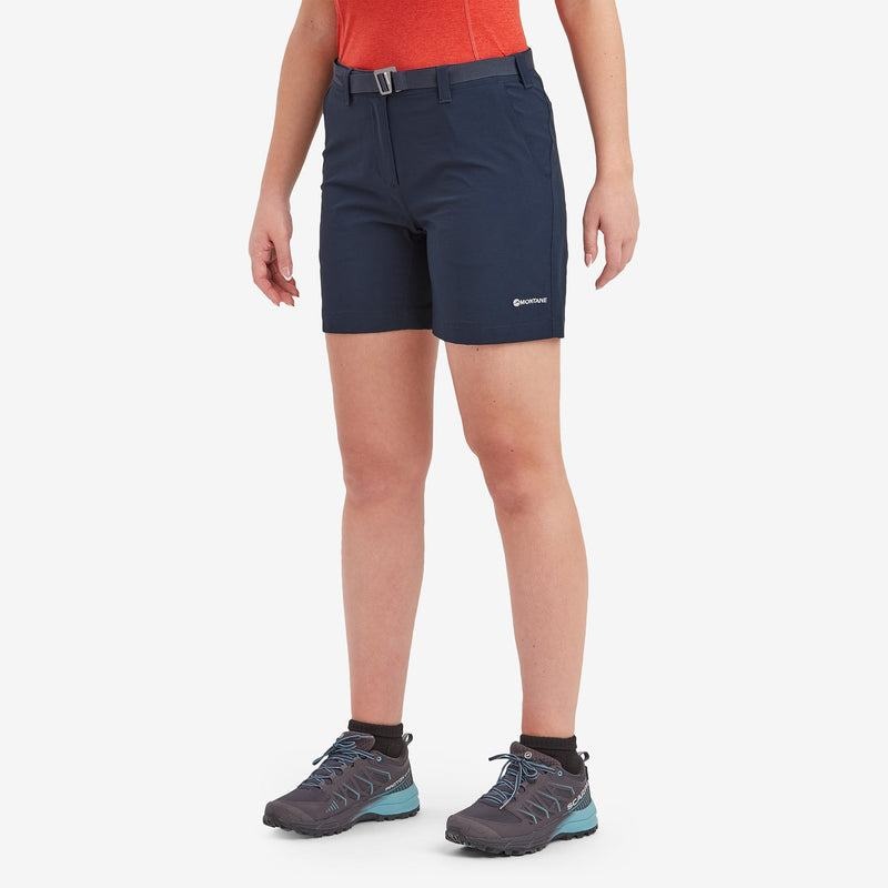 Dark Blue Montane Terra Stretch Lite Women's Shorts | MWM3929OZ