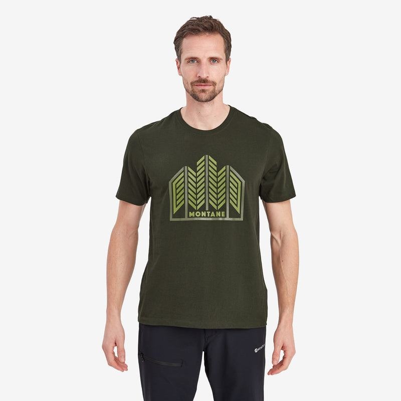 Dark Green Montane Forest Men's T Shirts | LEE831IG