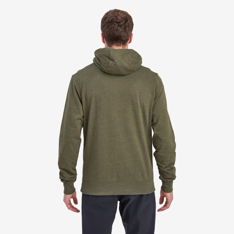 Dark Green Montane Mono Logo Men's Hoodie | NPU8610XJ