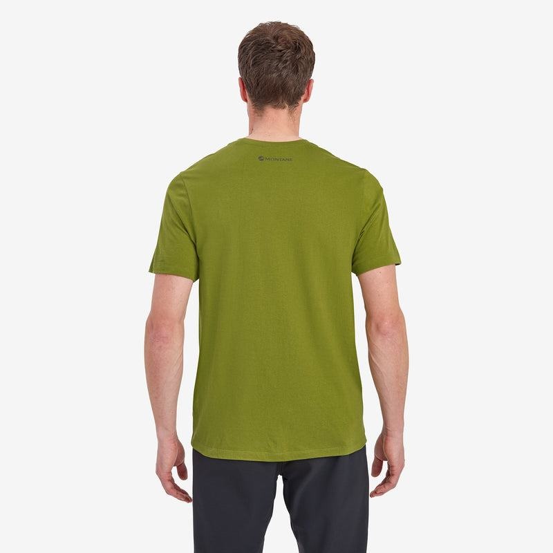 Dark Green Montane Mono Logo Men's T Shirts | LNL7458JT