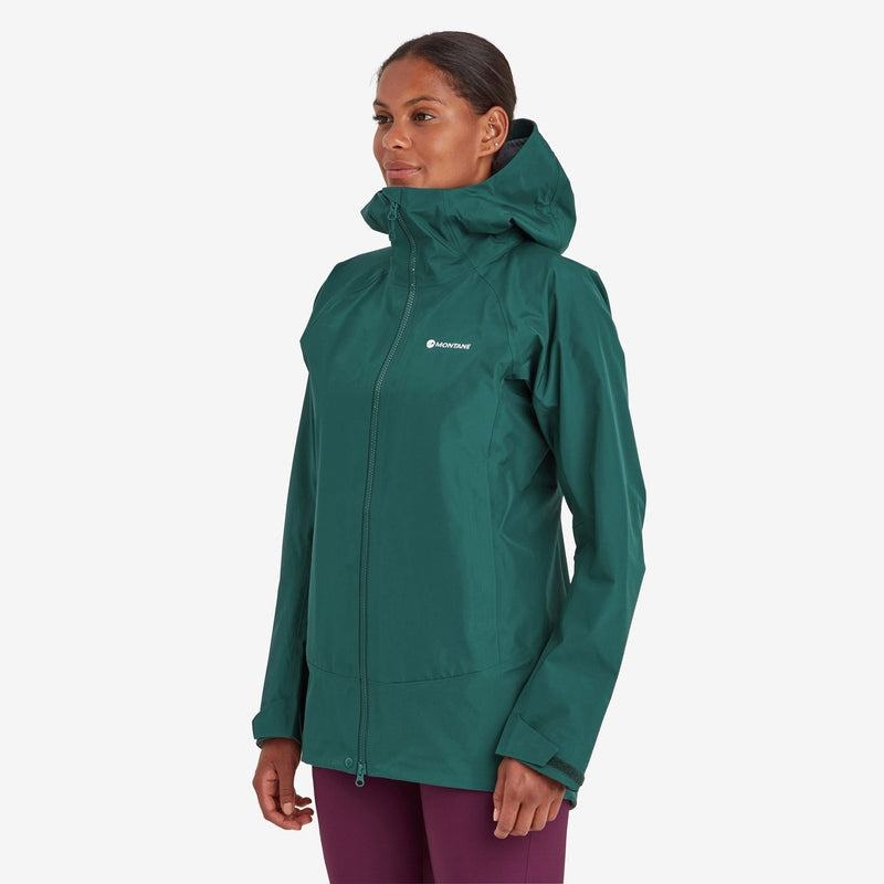 Dark Green Montane Phase Women's Waterproof Jackets | VLO6343KE