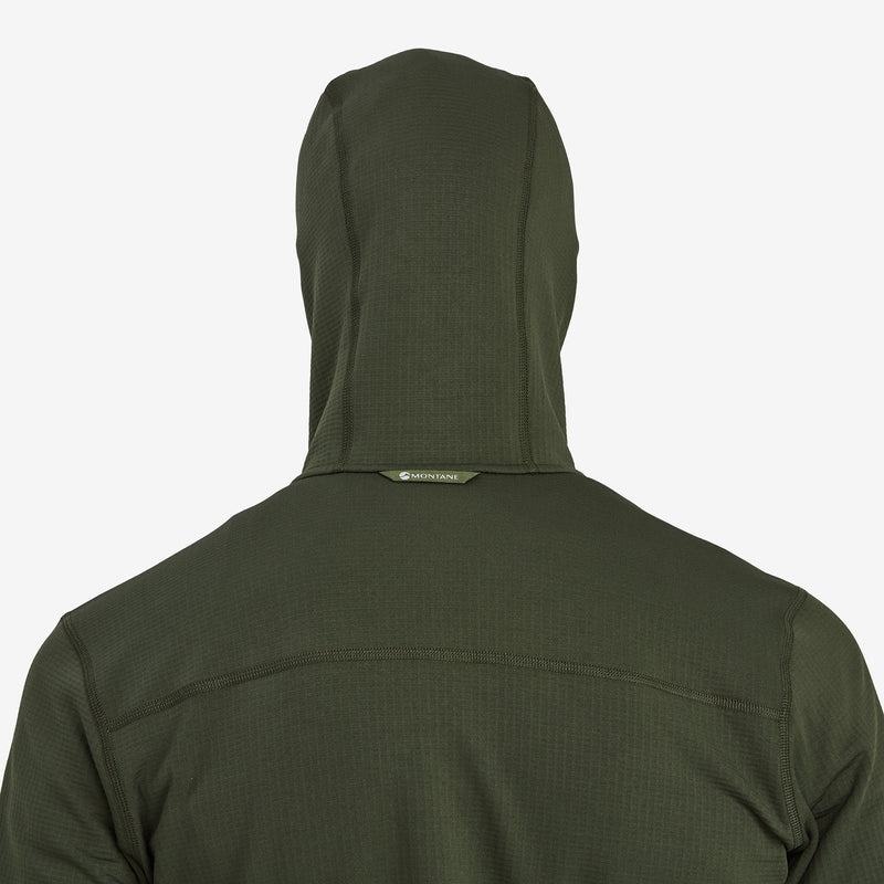 Dark Green Montane Protium Hooded Men's Fleece Jackets | VWQ9525NU