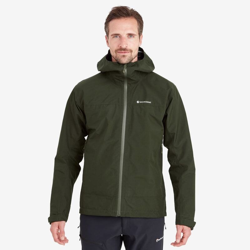 Dark Green Montane Spirit Men's Waterproof Jackets | SFN183SI