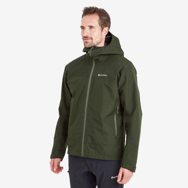 Dark Green Montane Spirit Men's Waterproof Jackets | SFN183SI