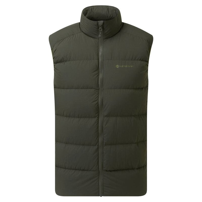 Dark Green Montane Tundra Down Men\'s Vest | NBE223GC