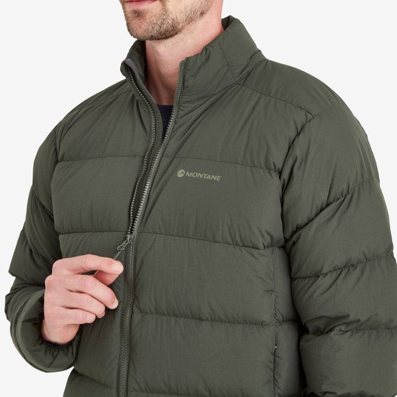 Dark Green Montane Tundra Men's Down Jackets | FHA1046LQ