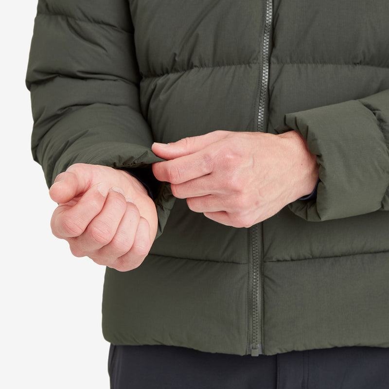 Dark Green Montane Tundra Men's Down Jackets | FHA1046LQ