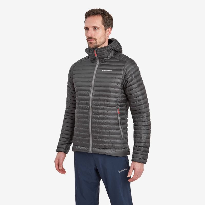 Dark Grey Montane Anti-Freeze Lite Hooded Men's Down Jackets | AXY209TU