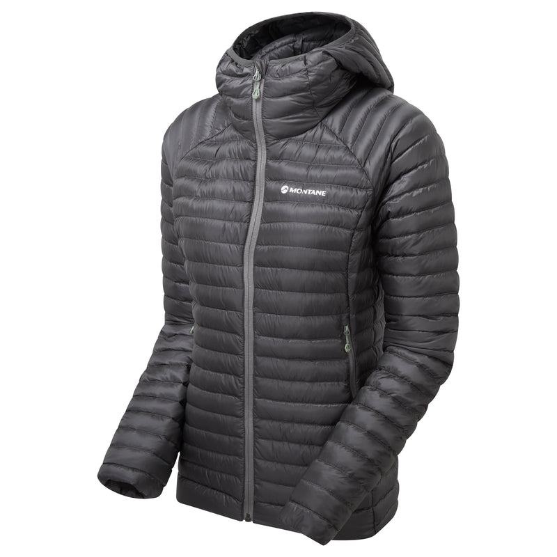 Dark Grey Montane Anti-Freeze Lite Hooded Women's Down Jackets | HLK6059BZ