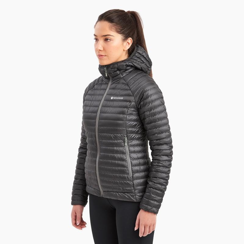 Dark Grey Montane Anti-Freeze Lite Hooded Women's Down Jackets | HLK6059BZ