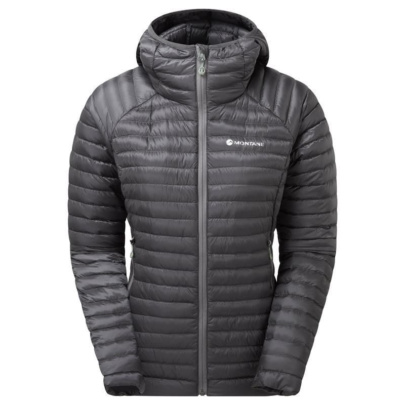 Dark Grey Montane Anti-Freeze Lite Hooded Women\'s Down Jackets | HLK6059BZ