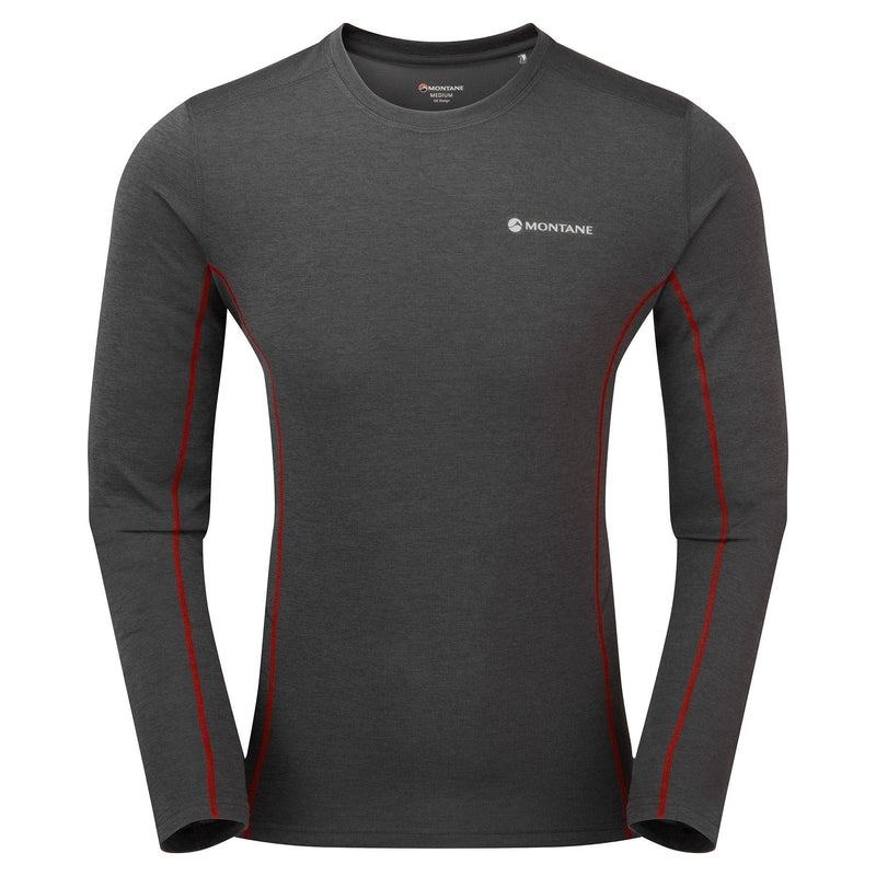 Dark Grey Montane Dart Long Sleeve Men\'s T Shirts | DQD5327CR