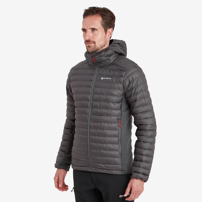 Dark Grey Montane Icarus Lite Hooded Men's Jackets | XAR8595QH