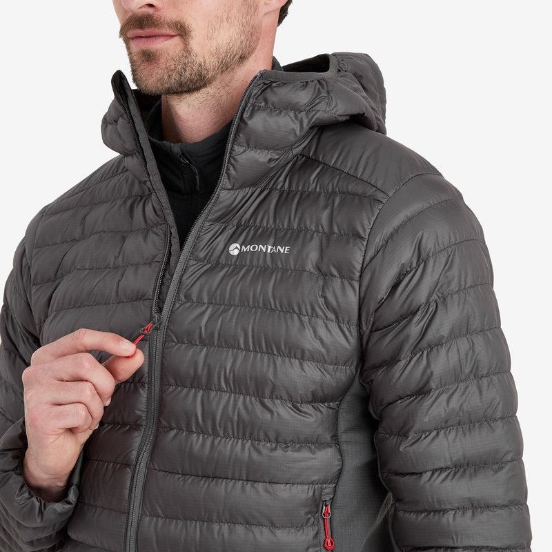 Dark Grey Montane Icarus Lite Hooded Men's Jackets | XAR8595QH