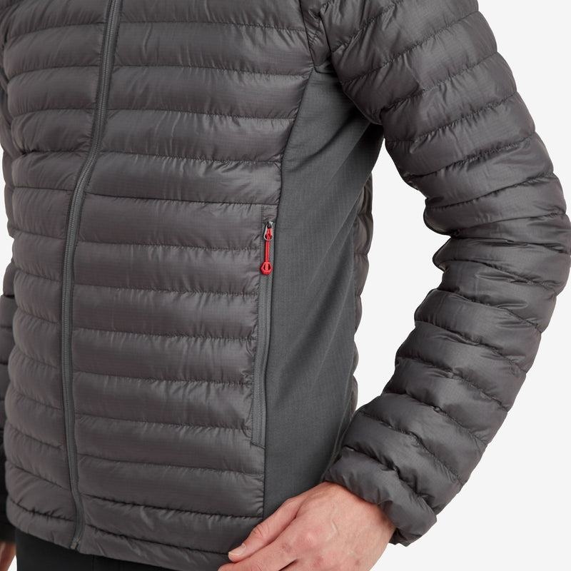 Dark Grey Montane Icarus Lite Hooded Men's Jackets | XAR8595QH