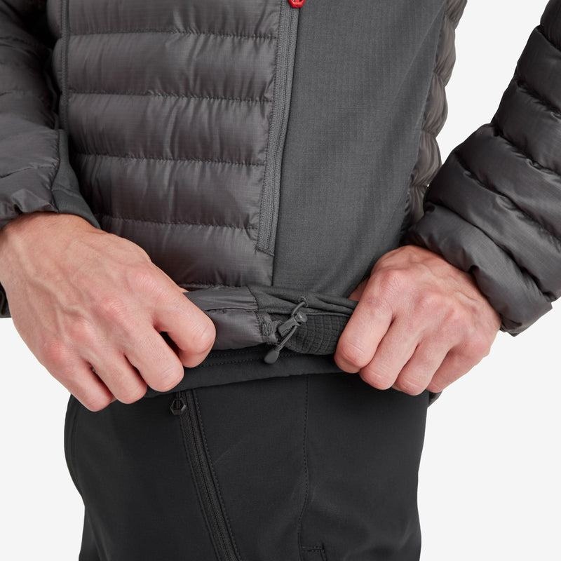 Dark Grey Montane Icarus Lite Hooded Men's Jackets | XAR8595QH