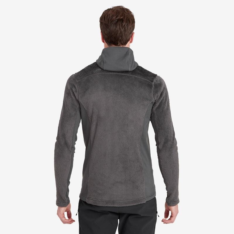 Dark Grey Montane Protium XPD Hooded Men's Fleece Jackets | MIX9294TD