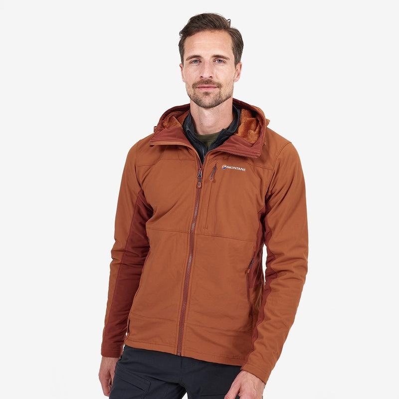 Dark Orange Montane Krypton Men's Softshell Jackets | UTO6866OQ