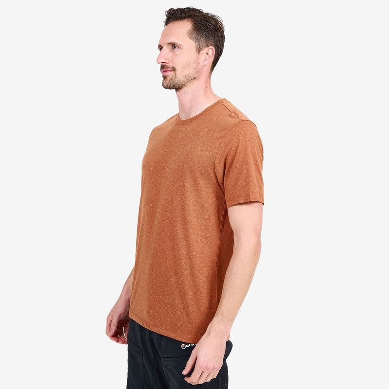 Dark Orange Montane Phase Men's T Shirts | SAD736BK