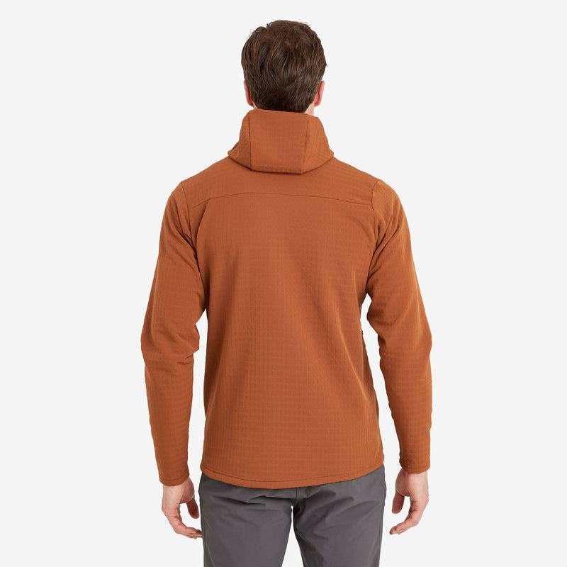 Dark Orange Montane Protium XT Hooded Men's Fleece Jackets | DQQ4388ON