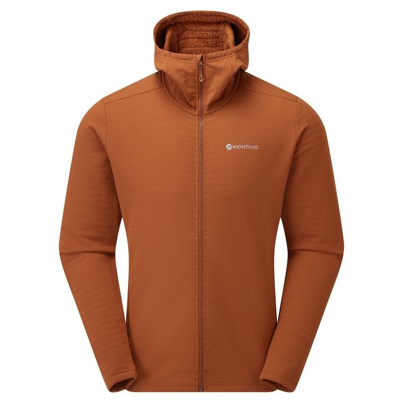 Dark Orange Montane Protium XT Hooded Men\'s Fleece Jackets | DQQ4388ON