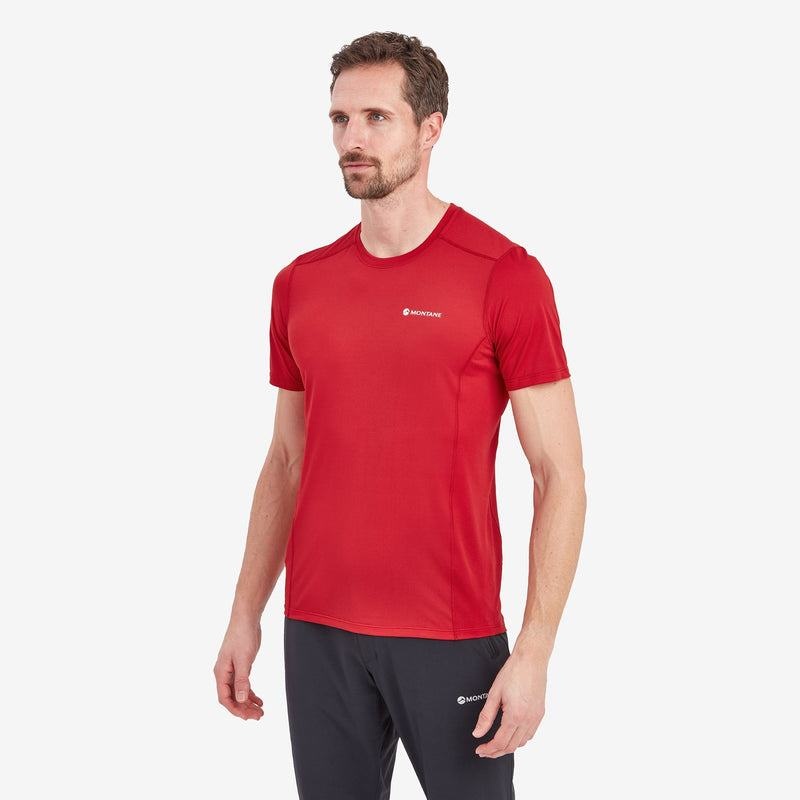 Dark Red Montane Dart Lite Men's T Shirts | SLT6872PK