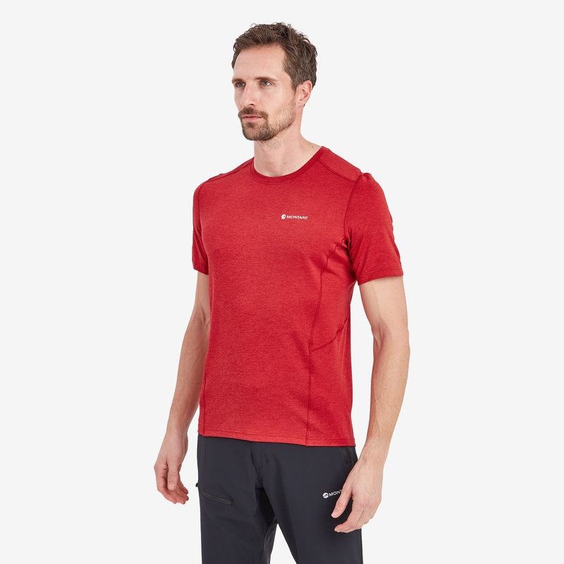 Dark Red Montane Dart Men's T Shirts | AOD8821LY