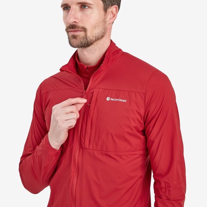 Dark Red Montane Featherlite Windproof Men's Jackets | WLI749FZ