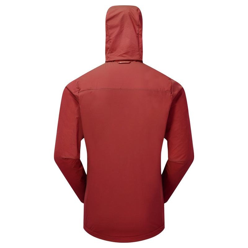 Dark Red Montane Fireball Nano Hooded Men's Jackets | RMA2569OX