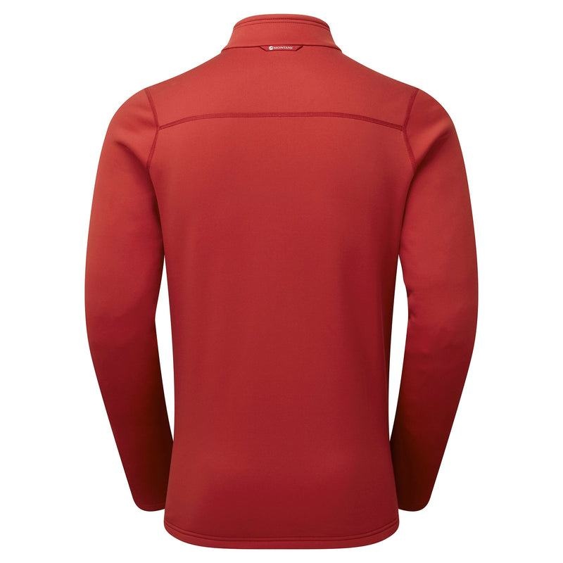 Dark Red Montane Fury Zip Pull-On Men's Fleece | OKS6621IN