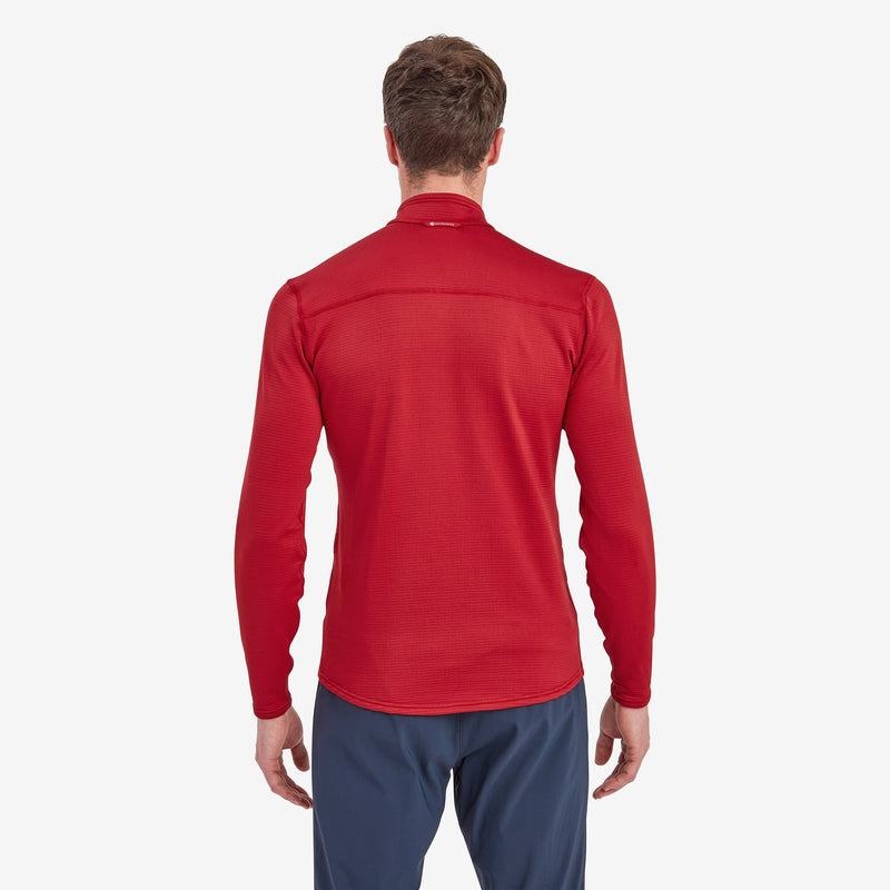 Dark Red Montane Protium Lite Pull On Men's Fleece | MXZ7211ED