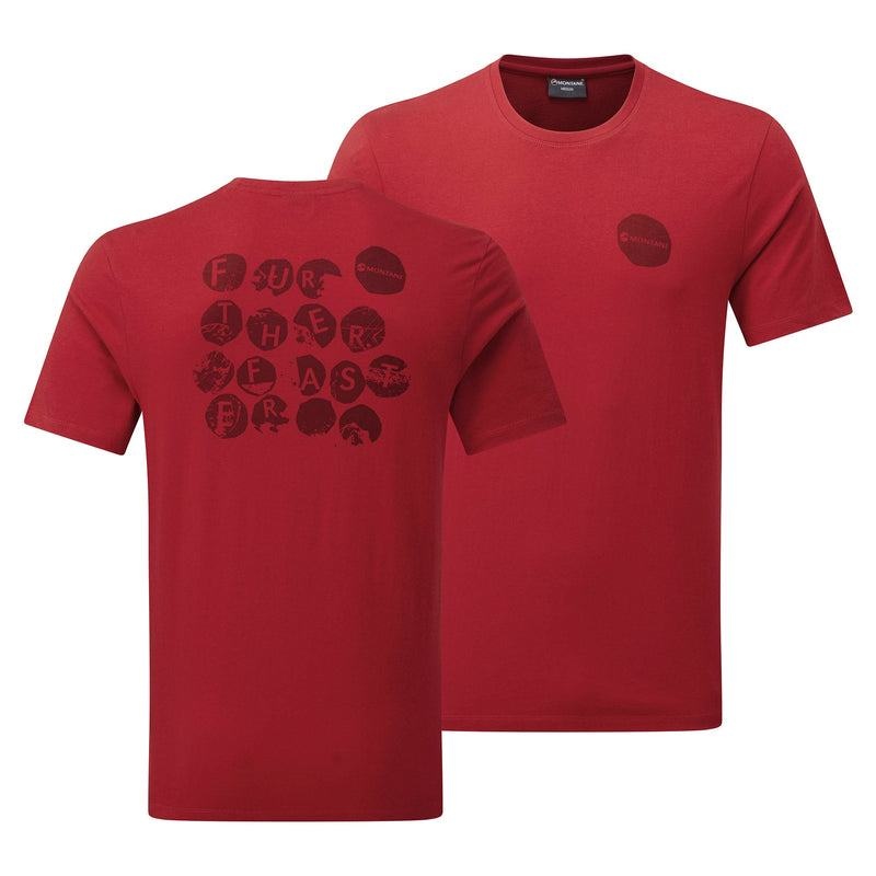 Dark Red Montane Transpose Men's T Shirts | BRL242CT