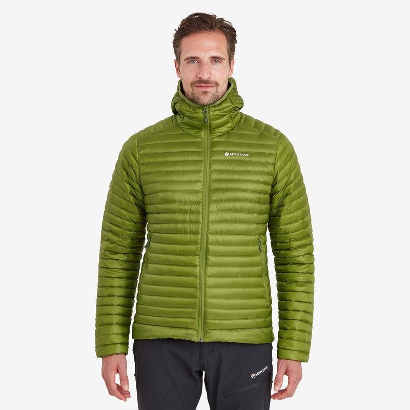 Green Montane Anti-Freeze Lite Hooded Men's Down Jackets | LVX3871JO