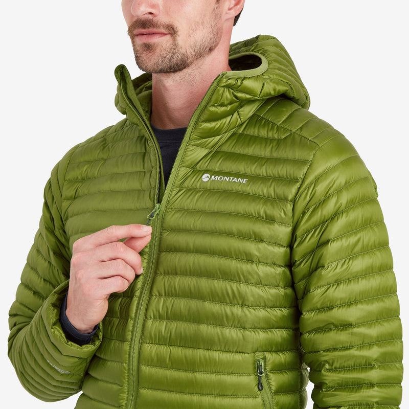 Green Montane Anti-Freeze Lite Hooded Men's Down Jackets | LVX3871JO