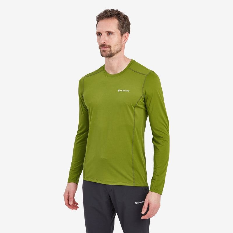 Green Montane Dart Lite Long Sleeve Men's T Shirts | QTT7279IL