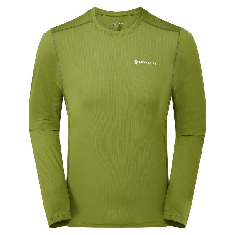 Green Montane Dart Lite Long Sleeve Men\'s T Shirts | QTT7279IL