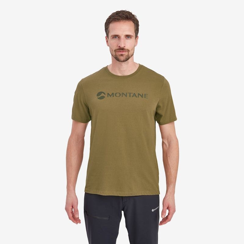 Green Montane Mono Logo Men's T Shirts | EOX2262LC