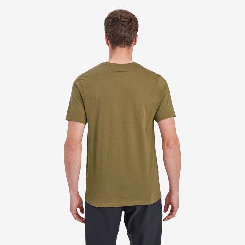 Green Montane Mono Logo Men's T Shirts | EOX2262LC