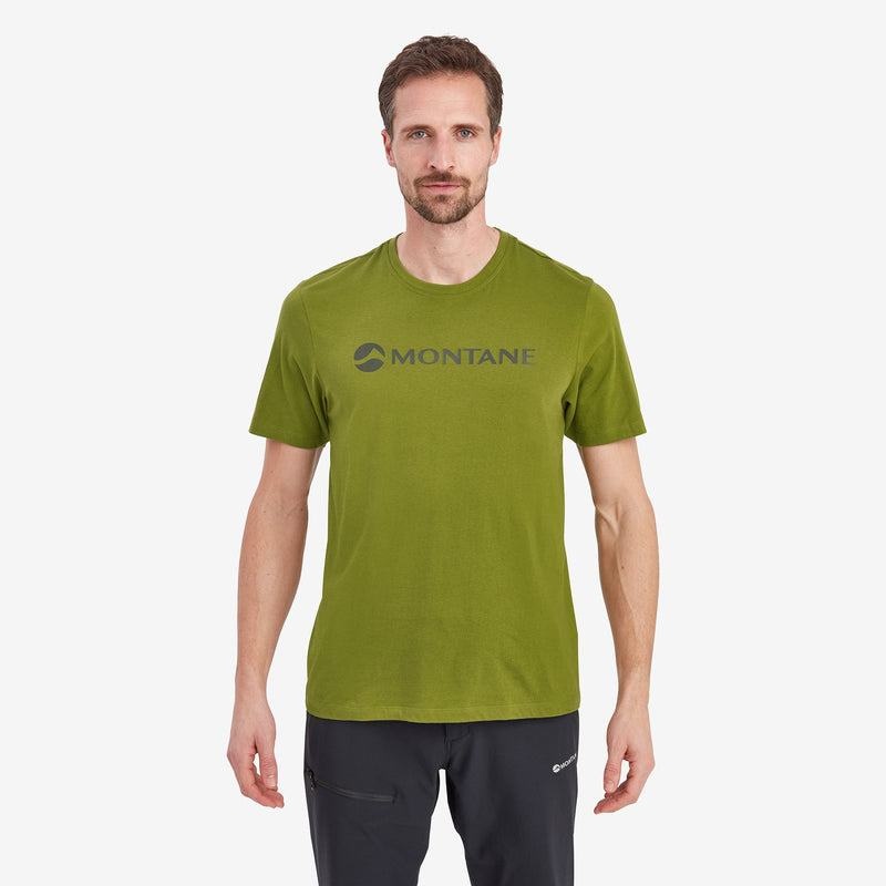 Green Montane Mono Logo Men's T Shirts | NFH2688AJ