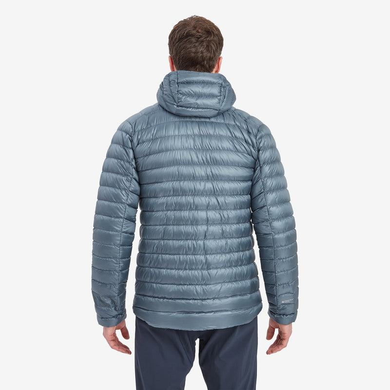 Grey Blue Montane Anti-Freeze Hooded Men's Down Jackets | PEW797AZ