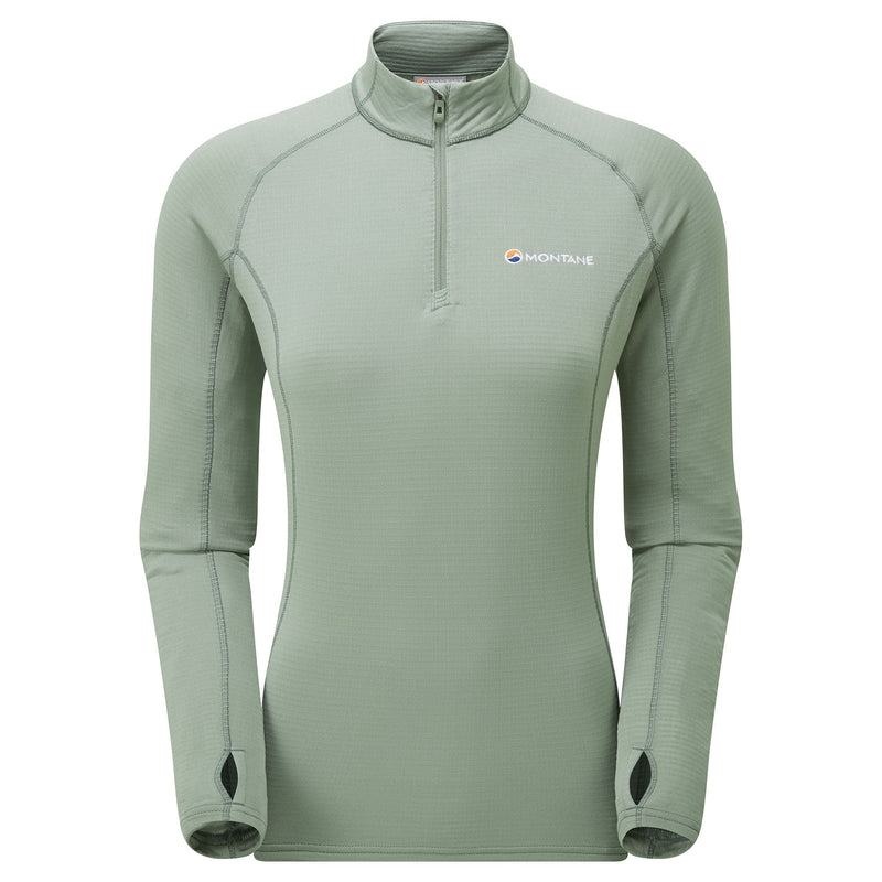 Grey Green Montane Allez Micro Pull-On Women\'s Fleece Jackets | CJH9337VF