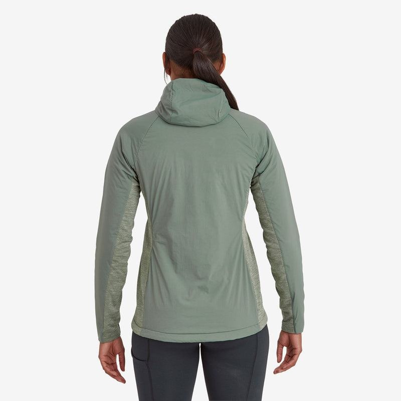 Grey Green Montane Fireball Lite Hooded Women's Insulated Jackets | IDV4686YA